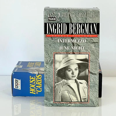 Ingrid Bergman Double Feature Intermezzo  June Night VHS - Image 1 of 4