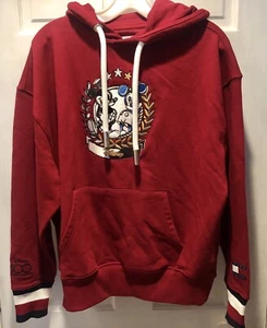 Tommy Hilfiger X Disney 100 Hoodie Pullover Sweatshirt Red Size XS - Picture 1 of 9