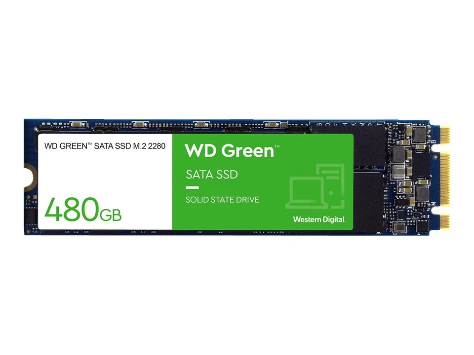 WD - WDS480G3G0B - Verde - SSD - 480 GB - Interno - M.2 2280 - SATA 6Gb/s - Gen