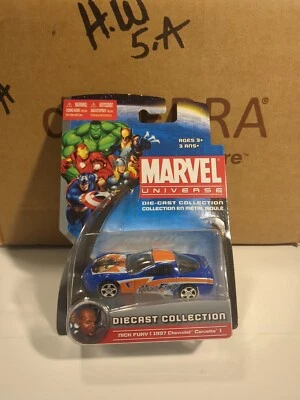 Marvel Universe Die-Cast Collection ~ Nick Fury (1997 Chevrolet Corvette) - Image 1 of 4