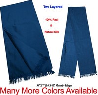 Premium 100% Pure & Natural Silk Long Scarf Wrap Schal Solid Dusty Gold Premium 100% Pure & Natural Silk Long Scarf Wrap Schal Solid Dusty Gold