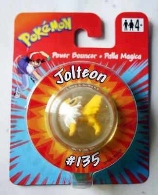 Редкий винтажный 1999 Pokemon Power вышибала Jolteon #135 мяч Hasbro новый запечатанный! - Изображение 1 из 4