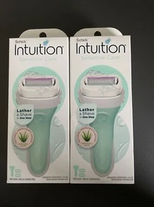 LOT OF 2 Schick Intuition Sensitive Care Razor with (2) Cartridges Aloe & Vit. E - Picture 1 of 1