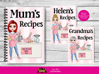 Personalised Recipe Book for Mum, Mother's Day Gift for Grandma, Recipe Journal