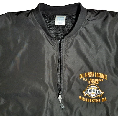 Camisa de viento de béisbol Cal Ripken 1/4 cremallera en el campo pulóver para hombre M manga corta ¡EXCELENTE ESTADO USADA! Foto 1 de 4