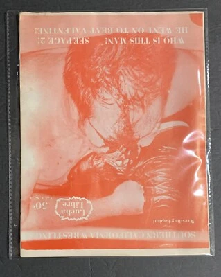 Lucha libre de los años 70 - Lucha Libre * Boletín de lucha libre del sur de California * RARO Foto 1 de 4