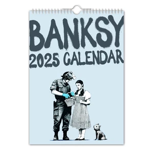 Kalender 2025 - Banksy - Kunst / Kreativ / Geburtstag / Weihnachten - Bild 1 von 16