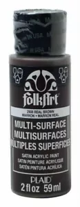 FolkArt MULTI SURFACE acrylic crafters paint -  2oz 59ml SATIN or METALLIC paint - Picture 1 of 109