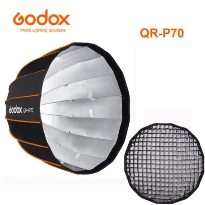 AU Godox QR-P70 70cm Bowens Parabolic Softbox Quickly Release For Studio Flash - Image 1 of 4