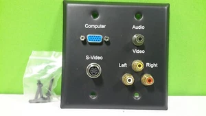 C2G HD-15 3.5 A/V AUDIO-VIDEO WALL PLATE - Picture 1 of 2