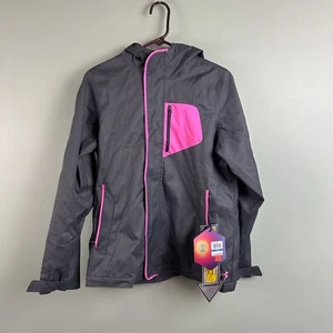 Under Armour Infrared Storm Girl's Jacket Youth XL Pink Grey Hooded NEW With Tag - Picture 1 of 12