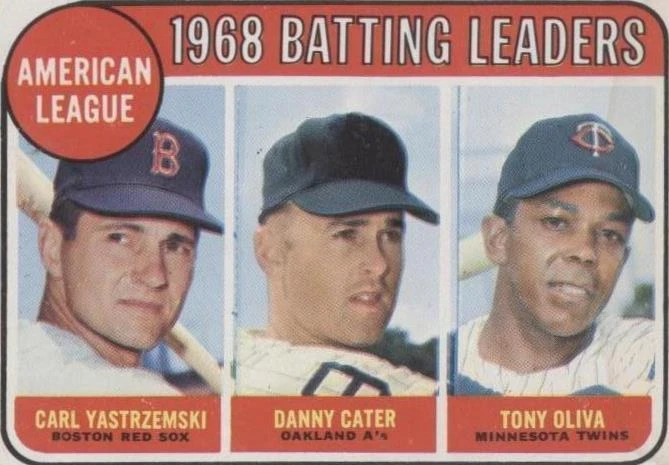 1969 Topps - Carl Yastrzemski Danny Cater Tony Oliva #1