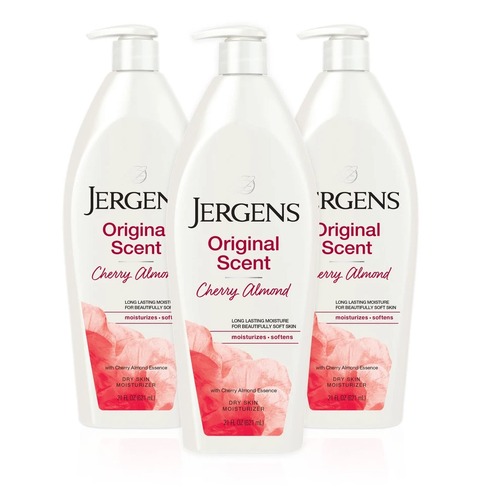 Jergens Original Crema Hidratante Aroma 21 Fl Oz Paquete de 3 Lociones para Piel Seca Foto 1 de 4