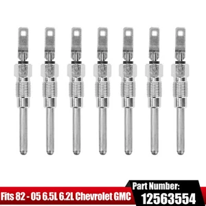 8pcs Glow Plugs For 6.5L 6.2L Powerstroke Diesel Chevrolet GMC Hummer 6.2 6.5 L - Picture 1 of 6