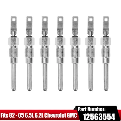 8pcs Glow Plugs For 6.5L 6.2L Powerstroke Diesel Chevrolet GMC Hummer 6.2 6.5 L - Imagem 1 de 4