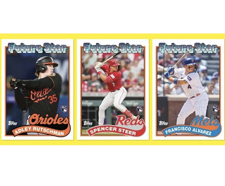 2023 Topps Throwback Thursday Set #35 - A. Rutschman/S. Steer/F. Alvarez RC - Image 1 of 1