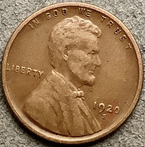 1920-S * Lincoln Wheat Cent - Better Grade ~ A615 Cover
