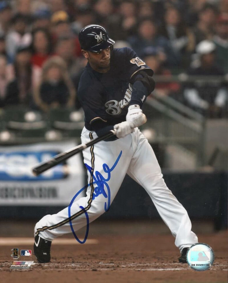 RICKIE WEEKS MILWAUKEE BREWERS SIGNED AUTOGRAPHED 8X10 PHOTO W/ COA - Image 1 of 1