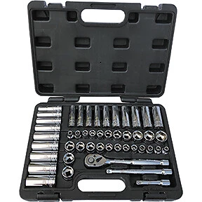 ATD TOOLS 1245 47 Pc. 3/8" Drive 6 Point SAE and Metric Pro Socket Set - Picture 1 of 1