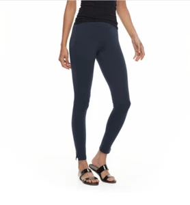 Utopia by Hue Women's Cotton Leggings with Side Slits - Colors/Sizes () - Picture 1 of 4