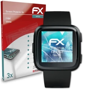 atFoliX 3x Protecteur d'écran pour Fitbit Versa Écran protecteur clair&flexible - Photo 1 sur 6