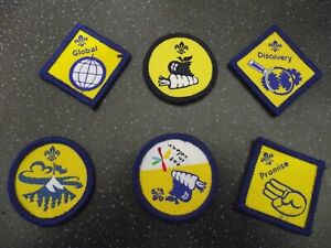  6 Old Scout  Beaver  Badges lot 2 