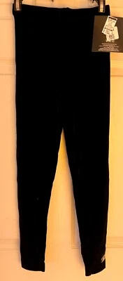 GK DAMAS X-PEQUEÑO NEGRO LISO TERCIOPELO HASTA EL TOBILLO SKATE DANZA LEGGINGS Talla AXS Foto 1 de 4