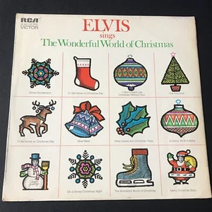 Elvis Presley - The Wonderful World of Christmas First UK Press LP Vinyl Record - Picture 1 of 4