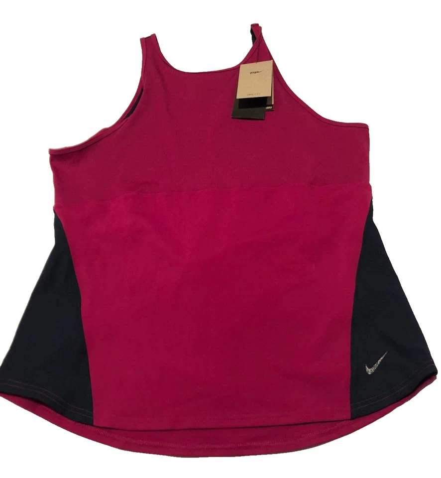 Nike Dri-Fit Yoga Burgundy Women's Tank Top Size XXL