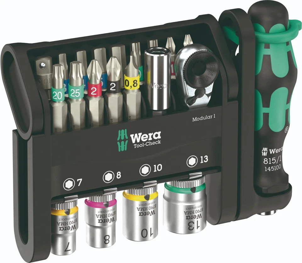 Wera Tool-Check Modular 1, 21 pieces Kraftform Socket & Bit set - 05049000001 - Image 1 of 3