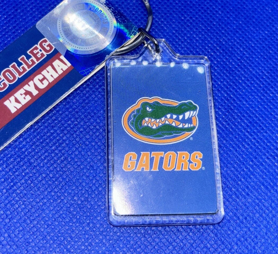 Florida Gators Plastic Keychain NCAA College Key Chain Blue Officially Licensed - Image 1 of 4