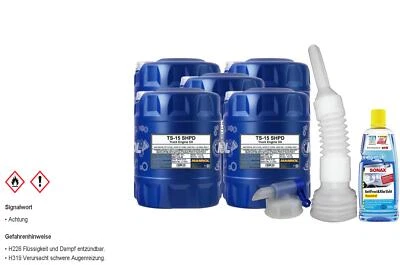 100L mannol TS-15 Shpd 20W-50 huile moteur Api CI-4 / Sl Acea E7 A3/B4 - Photo 1/4