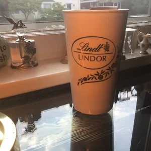 Lindt Lindor Chocolate Travel Mug Ceramic Coffee Tea Hot Cold Beverage Cup  - Picture 1 of 10