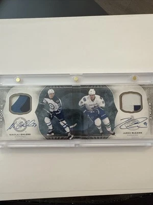2015-2016 The Cup Nikolaj Ehlers & Jared McCann Dual Rookie Patch Auto /18 - Image 1 of 4