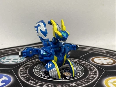 Bakugan BakuTech Pyrus Gren Dragaon Blue Metal Cross & Card HTF - Image 1 of 4