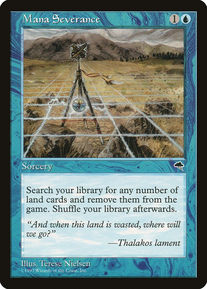 Mana Severance Tempest HEAVILY PLD Blue Rare MAGIC THE GATHERING CARD ABUGames - Image 1 of 1