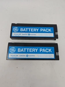 2 Lot Vintage General Electric Camcorder Battery Pack 1CVA125 Made in Japan 80s - Picture 1 of 6