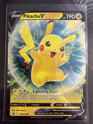 Pikachu V SWSH198 SWSH: Sword & Shield Promo Cards Holo - Image 1 of 2