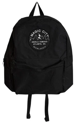 Mochila negra Port Authority con bolsillo para computadora portátil Magic City Club Atlanta ATL Rap Foto 1 de 4