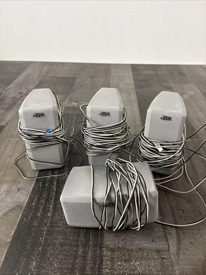 Lote de 4 altavoces Jvc Mini plateados, 5,5 pulgadas de alto - Modelo SP-XSA5 satélite Foto 1 de 4