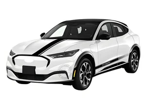 Car Hood And Side Door Sticker Decal For Ford Mustang Mach E Racing Sport Stripe - Foto 1 di 9