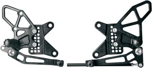 Vortex Adjustable Rearsets Version 2 Black Kawasaki ZX600R Ninja ZX-6R 2009-2012 Foto 1 de 1
