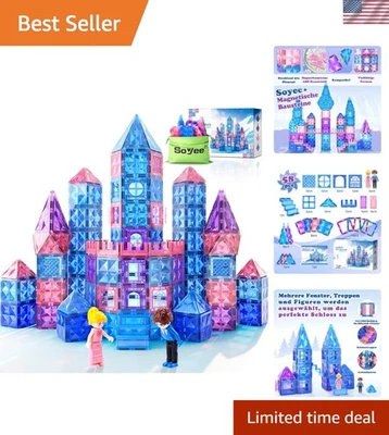 Bloques de construcción magnéticos de diamante - Juguetes de princesa para niñas y niños de 3-8 años -... Foto 1 de 4