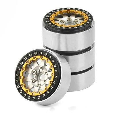 Metal 1.9Inch Beadlock Wheel Rim Hub for1/10 RC Crawler Axial Scx10 TRX-4 D90 - Image 1 of 4