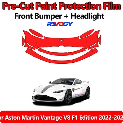  Front Bumper PPF Kit Film For Aston Martin Vantage V8 F1 Edition 2022-2024 - Image 1 of 4