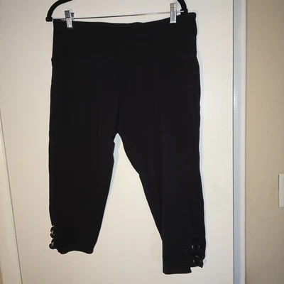 Suave Capri Leggings Revolutionary Tummy Control Women XL Black - Image 1 of 4