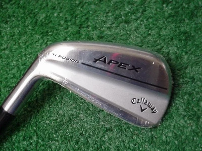Left Hand New Callaway Forged Apex Ti Fusion 7 Iron Kbs Tour-V 110 Stiff Flex - Image 1 of 4