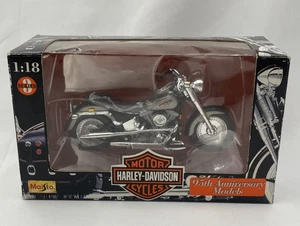 Maisto Harley Davidson 1998 FLSTF Series 3 Fat Boy 95th Anniversary 1:18 New - Picture 1 of 12
