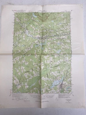 Map GUILFORD  Maine -1933  Topographic Geological  N4500 W6915 - Image 1 of 4