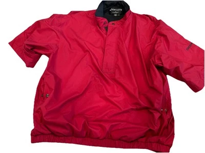 DryJoys FootJoy Rojo Rompevientos Pullover Media Cremallera Chaqueta Talla Para Hombres Bolsillos XL Foto 1 de 4